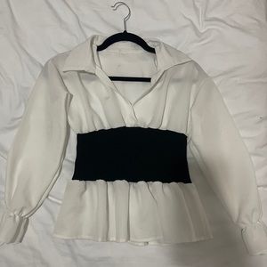 Corset White Blouse
